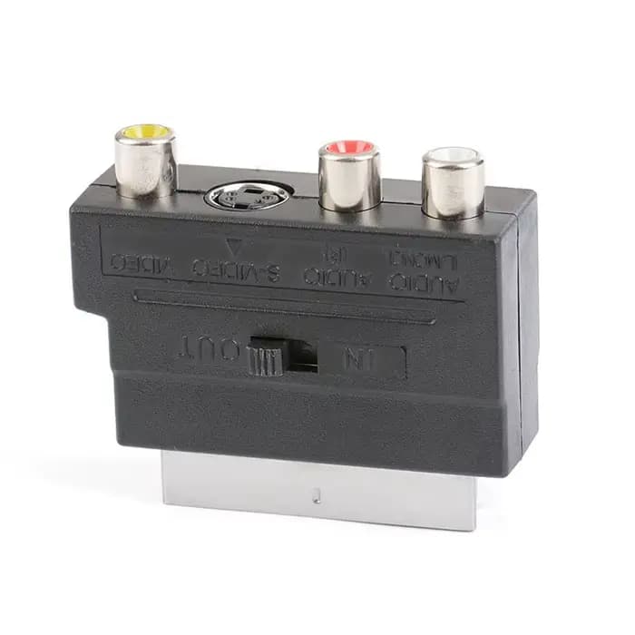 Adaptateur TV AV 21 broches RGB Scart vers 3RCA s-vidéo