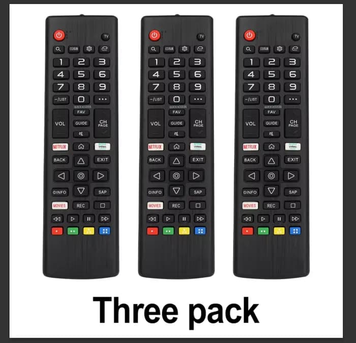 3 pièces télécommande universelle Akb75675304 pour les modèles de télévision intelligente Lg 32Lm562