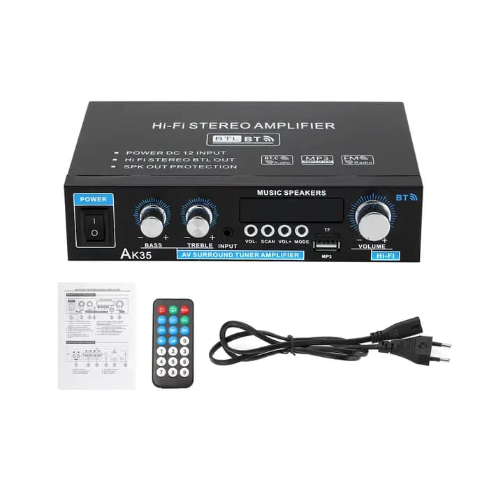 AK45/AK35 800W amplificateur de puissance domestique 2 canaux Bluetooth 5.0 Mini amplificateur de so