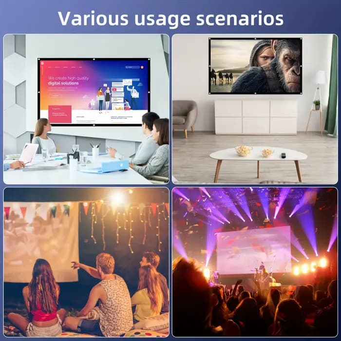 Écran de projection léger portable sans déformement