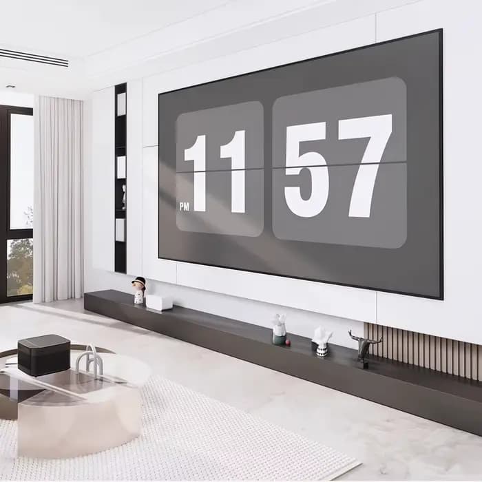 Écran Fresnel ALR 8K de 150' de qualité supérieure pour projecteurs standard/longue portée pour projection en home cinéma avec rejet de la lumière ambiante
