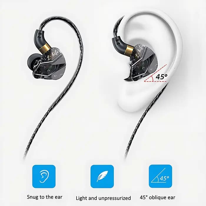 Écouteurs intra-auriculaires filaires 9D Surround HIFI