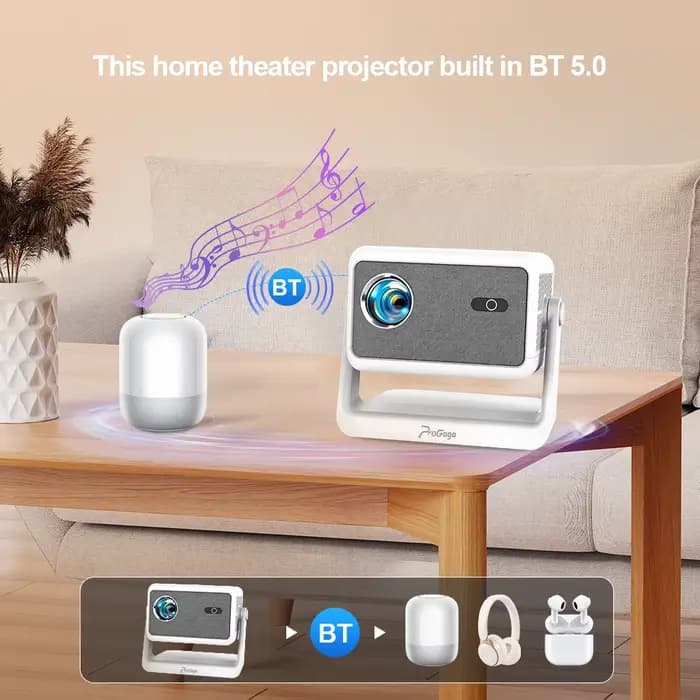 Projecteur PROGAGA PG370 MAX HD 1080P 4K Android