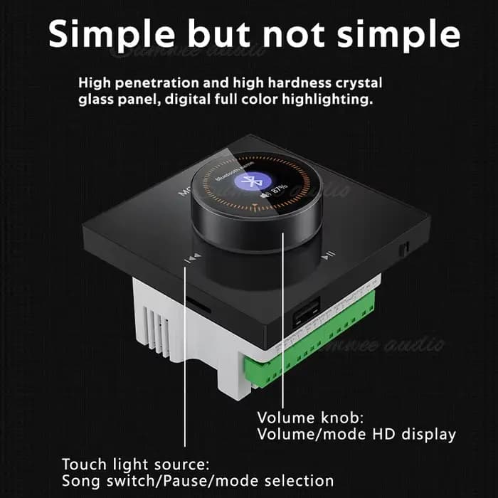 Amplificateur de puissance mural pour audio domestique