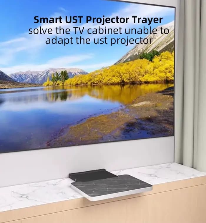 NOUVEAU Plateau coulissant motorisé pour téléviseur laser pour projecteur à ultra courte focale (UST)