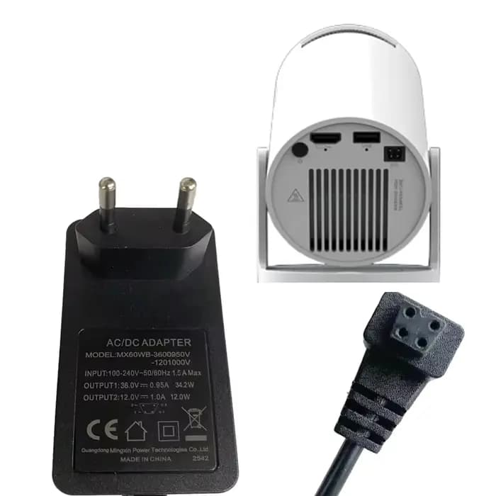 DITONG cordon d'alimentation pour projecteur 1m/3m adaptateur