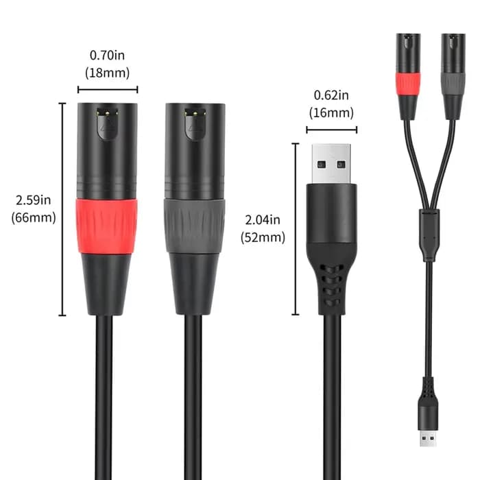 USB vers XLR câble Audio USB