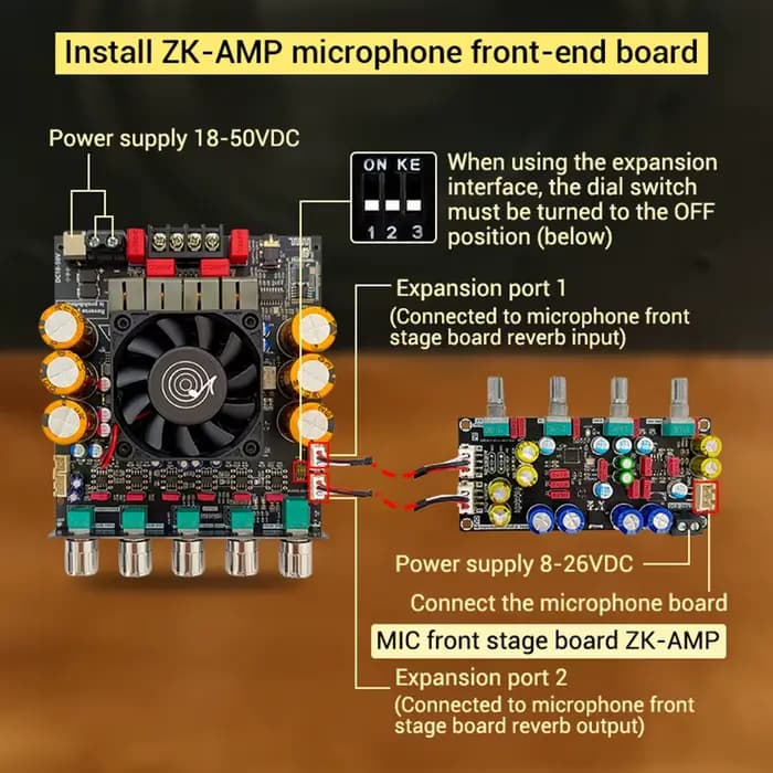 SUB1200Q amplificateur Bluetooth 2.0 canaux 600Wx2 stéréo APTX HD