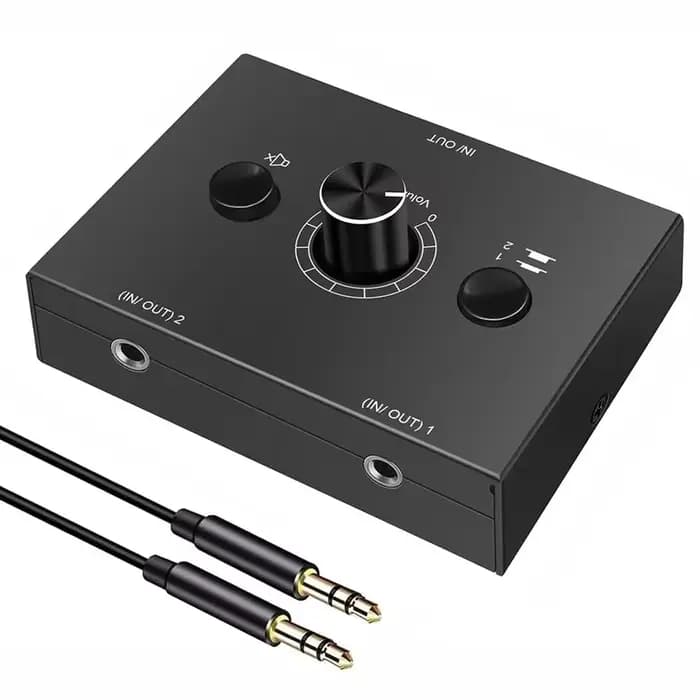 Commutateur Audio stéréo 2 ports/4 ports, séparateur de commutateur Audio 3.5mm, Mini commutateur de