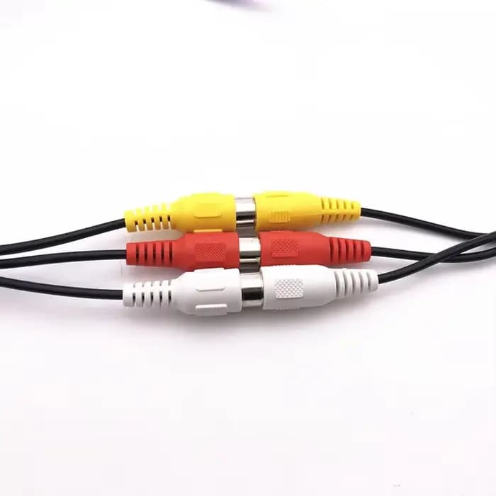 Câble d'extension Audio-vidéo AV mâle vers femelle 3RCA