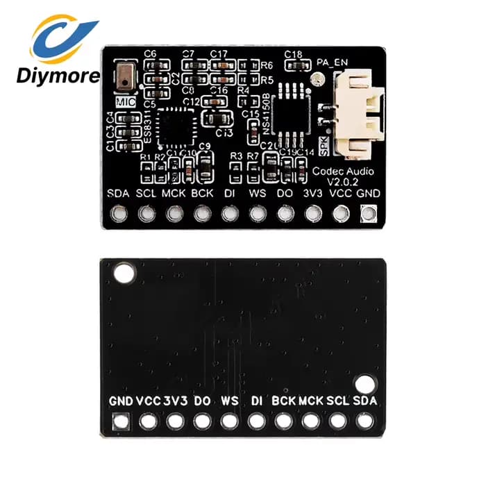 Module d'amplificateur audio avec microphone externe/intégré ES8311+NS4150B pour carte de développement ESP32 C3