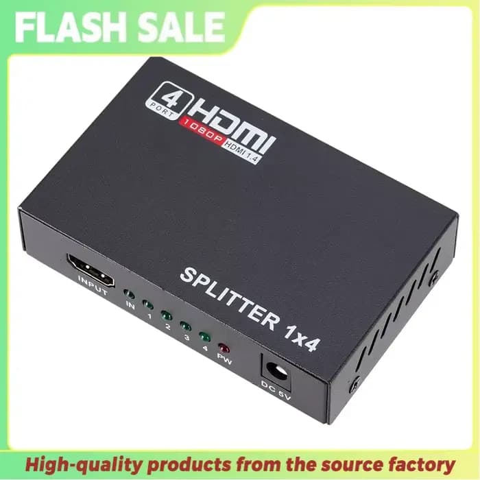 Répartiteur HDMI 1 entrée 4 sorties répartiteur vidéo HDMI Full HD 1080P moniteur d'écran en double