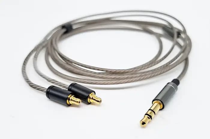 Nouveau!! Câble Audio plaqué argent pour Sennheiser