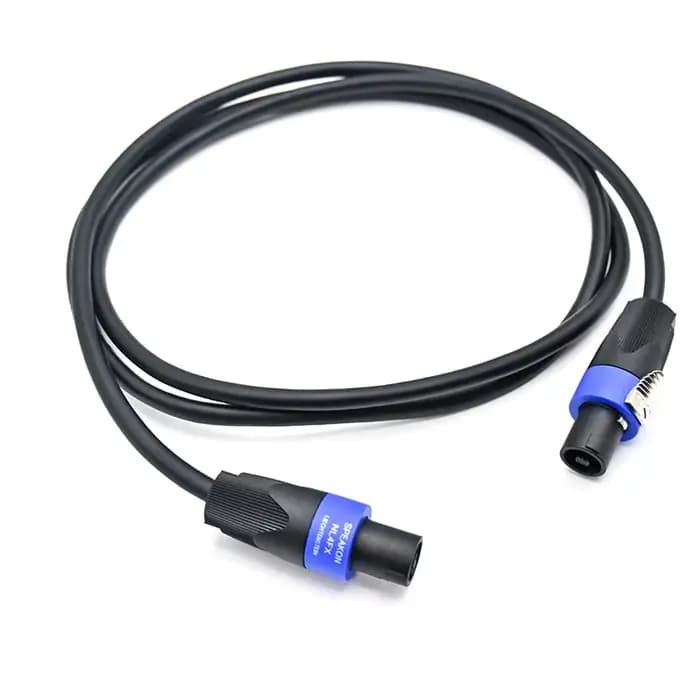 Câble de haut-parleur Audio professionnel NL4FX Speakon, 20m 10m 5m 3m 2m 1.5m NL4 4 pôles 2 conduct