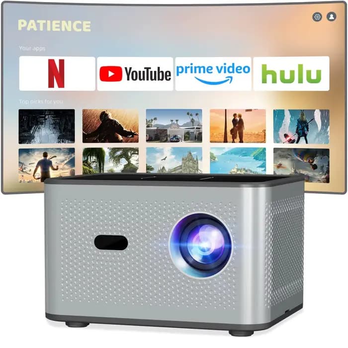 X3 Pro Smart Projector 720P Native 4K Decode Android 11 Electric Focus 190ANSI Dual WiFi BT5.0 120" Home Theater
