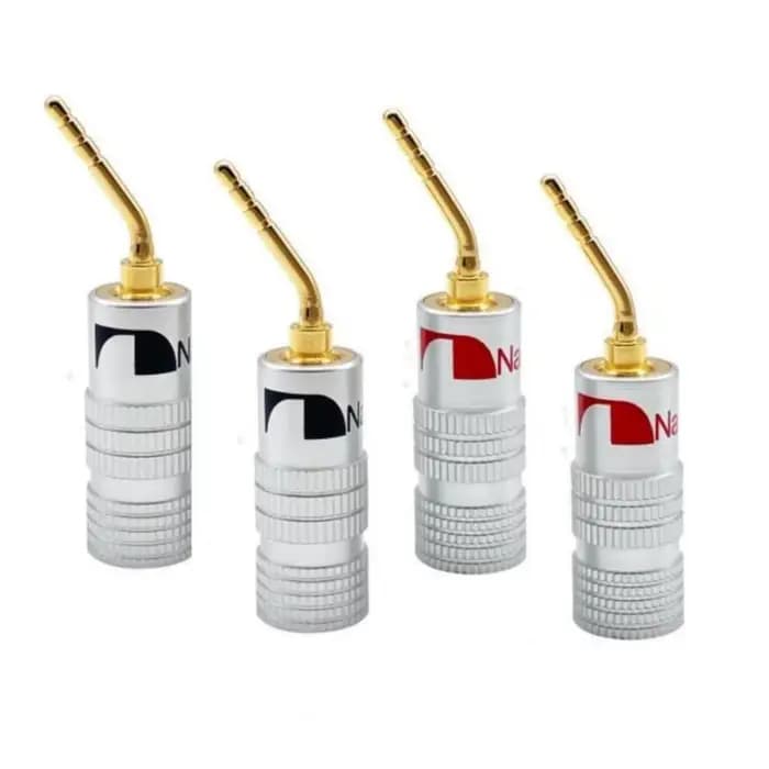 Connecteurs de câbles pour haut-parleurs/amplificateurs, 4 pièces, connecteurs banane Hi-Fi 2mm, con