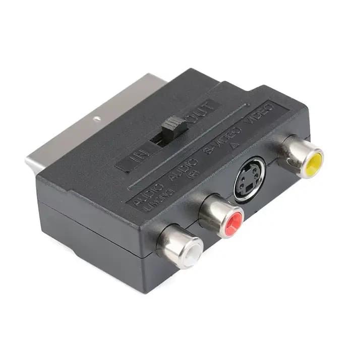 Adaptateur TV AV 21 broches RGB Scart vers 3RCA s-vidéo, convertisseur Audio Composite vidéo gauche