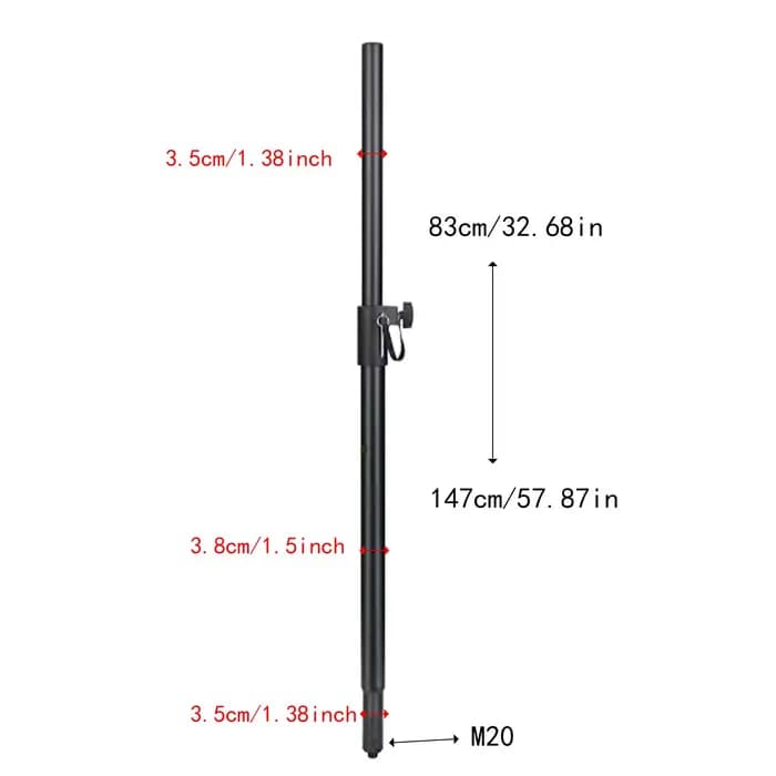 Barre d'extension professionnelle pour haut-parleur