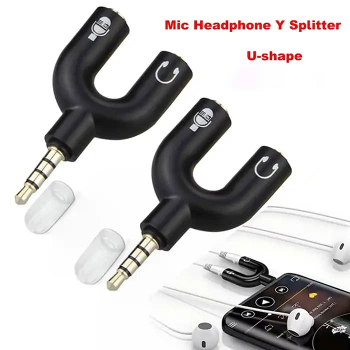 Adaptateur séparateur de micro pour casque d'écoute