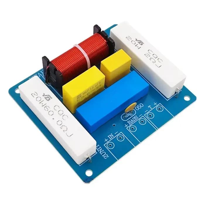 Crossover audio professionnel 2 voies 1 haut 1 bas 400W de qualité Hi-Fi pour accessoires de haut-parleurs