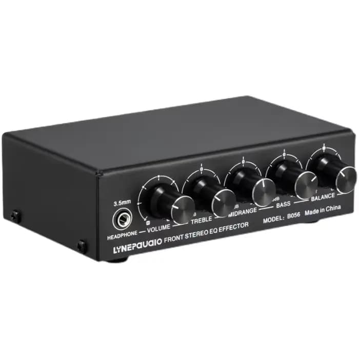 Amplificateur pré-stéréo, effecteur audio à réglage haut/moyen/basse, prend en charge 3 mélangeurs,