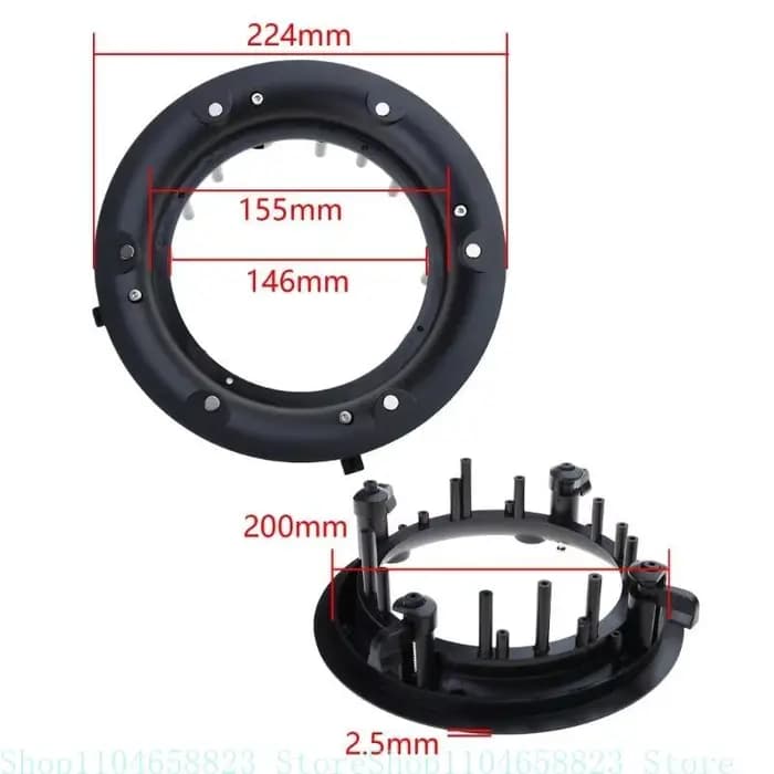Grille haut-parleurs plafond 4/5/6.5/8 pouces