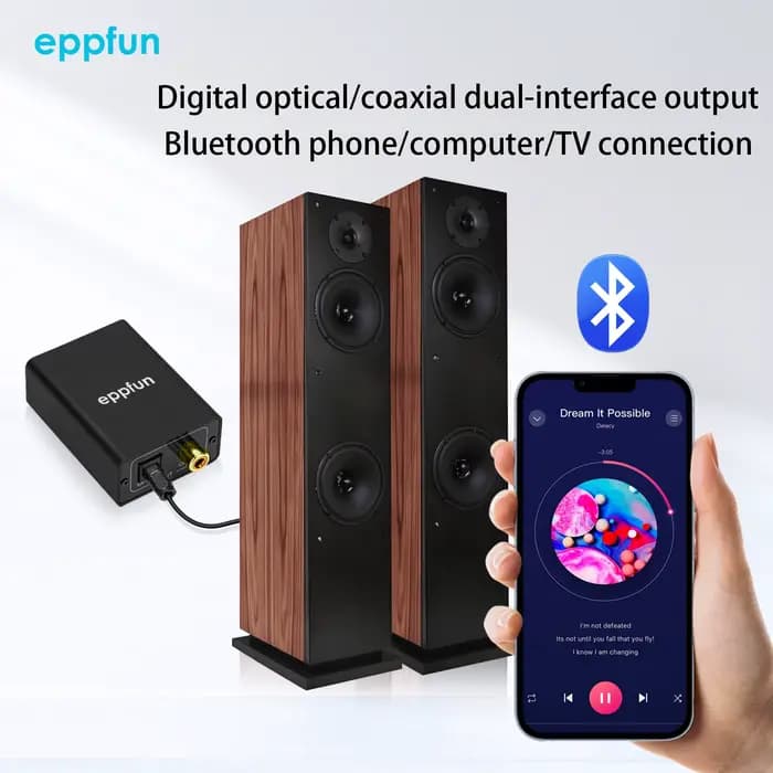 Récepteur audio Bluetooth 5.4 Eppfun avec Aptx Lossless/LDAC/LHDC