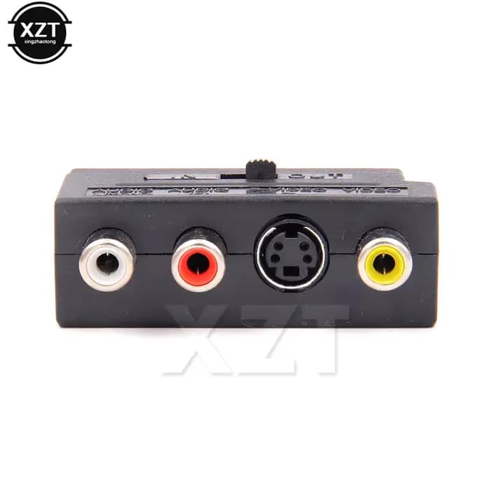 Adaptateur TV AV RGB Scart vers 3 RCA s-vidéo