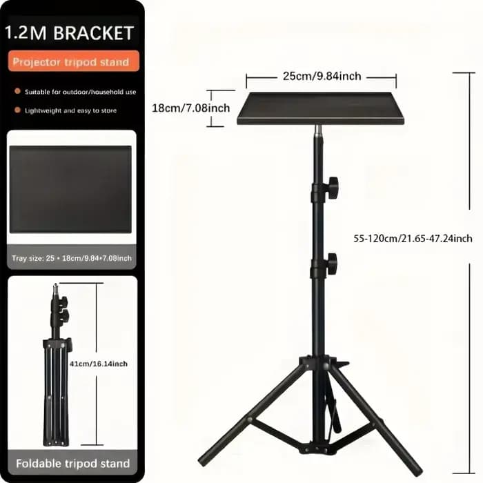 Support de projecteur réglable en hauteur et en angle