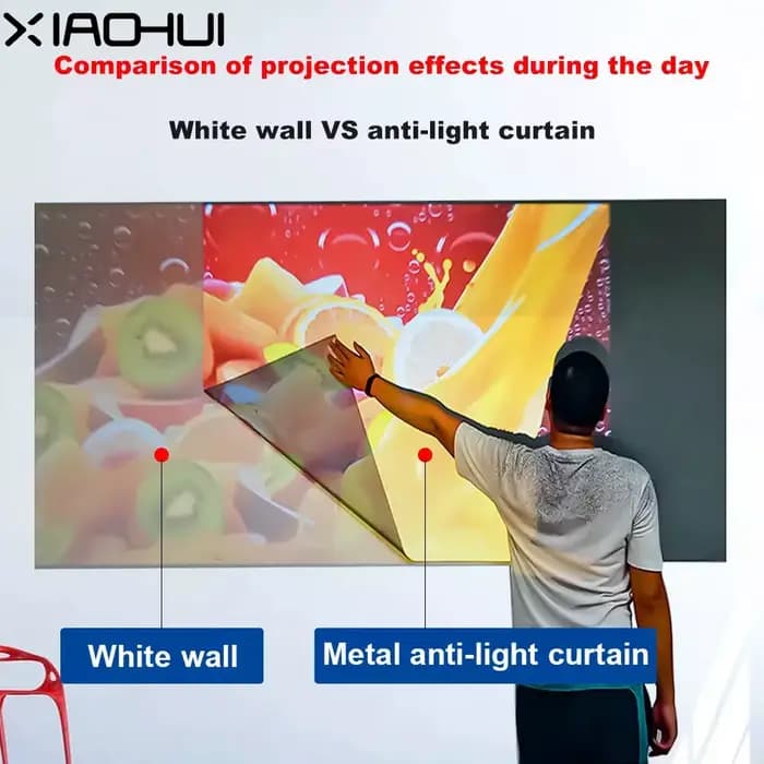 Écran de projection anti-lumière gris XIAOHUI 16:9