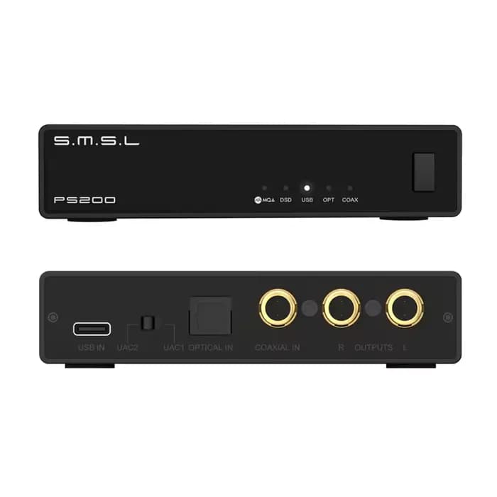 SMSL PS200 PRO DAC convertisseur Audio multifonctionnel DAC haute résolution MQA DSD512 double décod