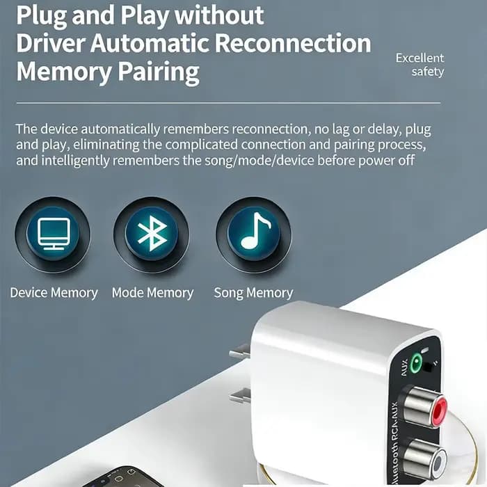 Récepteur et émetteur audio sans fil Bluetooth