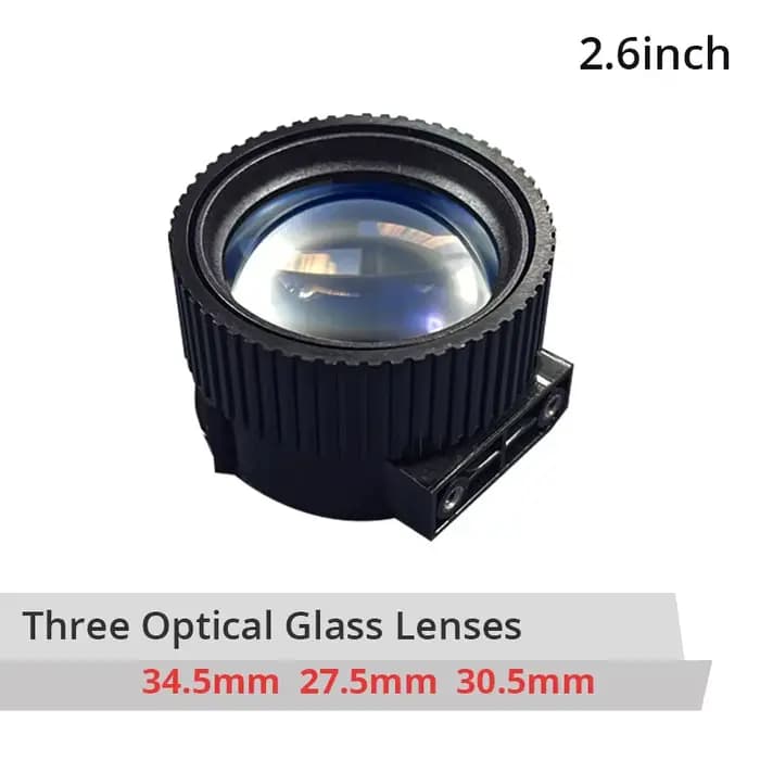 Lentilles de projecteur LCD 2.6-6 pouces, loupe de Projection professionnelle, mise au point courte,