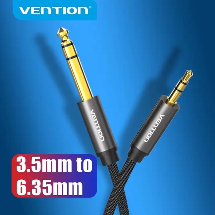 Vention – adaptateur de câble auxiliaire Audio 6.5 à 3.5 Jack, pour haut-parleur, amplificateur de guitare, TRS, 3.5mm à 6.5mm