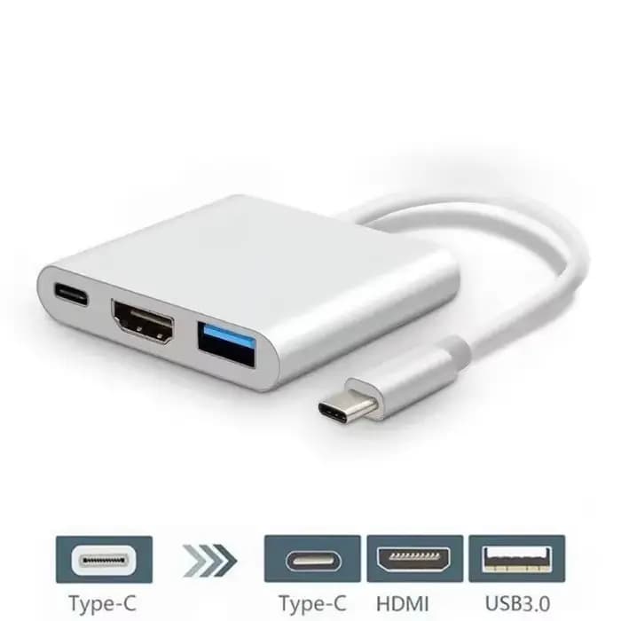Adaptateur 3 en 1 Type C vers HDMI
