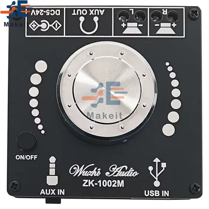ZK-1002M 100W + 100W Bluetooth 5.0 Puissance Audio Amplificateur Conseil Pour HautréusStéréo Médaill