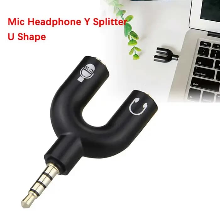 Adaptateur séparateur de micro pour casque d'écoute