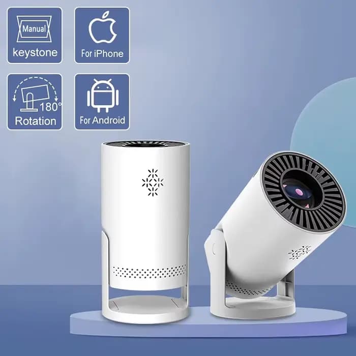 Mini projecteur sans fil Salange Q5 WIFI 6 compatible 1080P portable 180° °