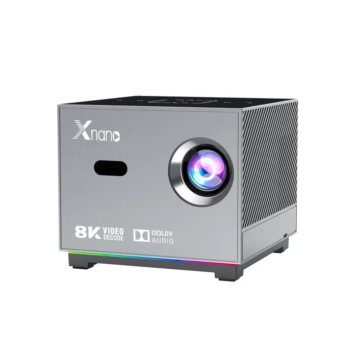 Xnano X3 Smart Projector 720P Native 4K Decode Android 11 Electric Focus 190ANSI Dual WiFi BT5.0 RGB