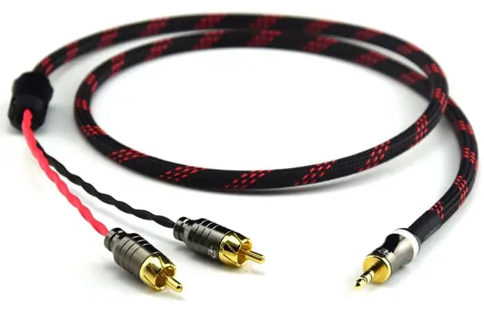 ATAUDIO-Câble audio Hifi Canare 3.5mm vers 2RCA, pour PC et téléphone portable, amplificateur, inter