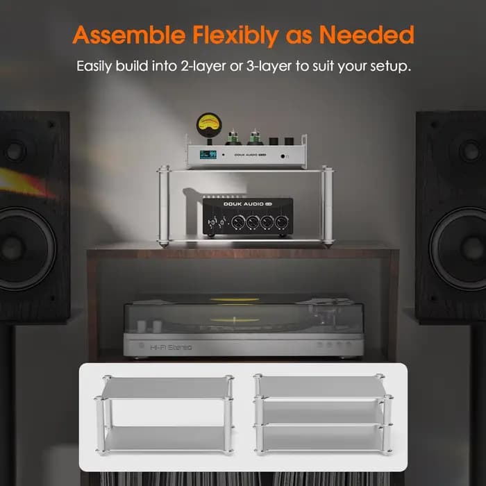 Douk Audio amplificateur en métal Support HiFi système