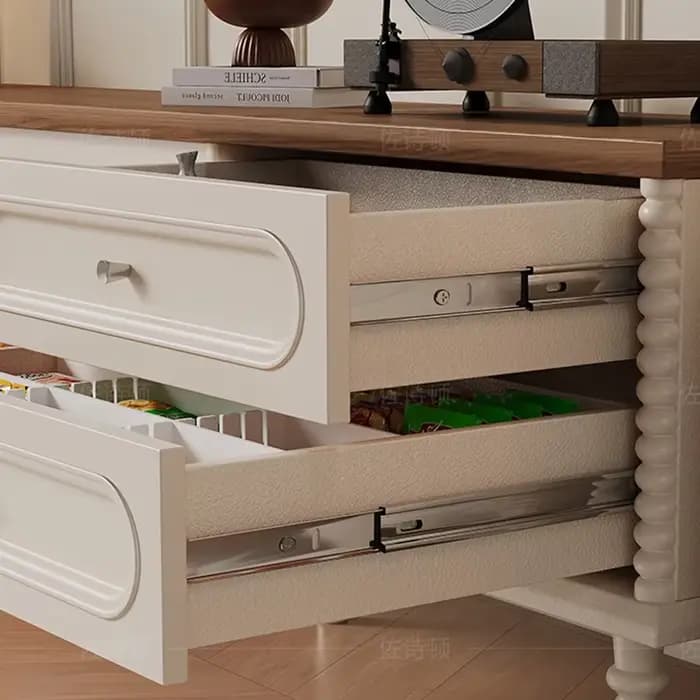 Meuble TV vertical haut moderne et minimaliste avec tiroirs