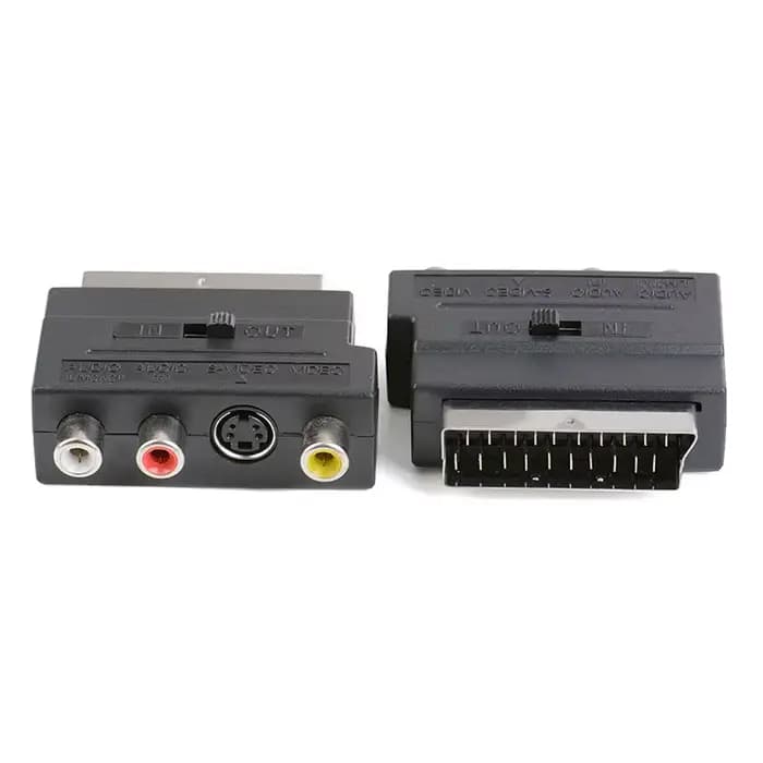 Adaptateur TV AV 21 broches RGB Scart vers 3RCA s-vidéo