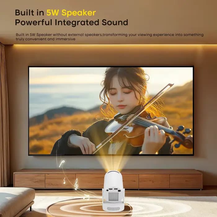 Projecteur portable Magcubic 8000 Lumens 8K Android 14 WiFi 6 BT5.4 pour cinéma en plein air