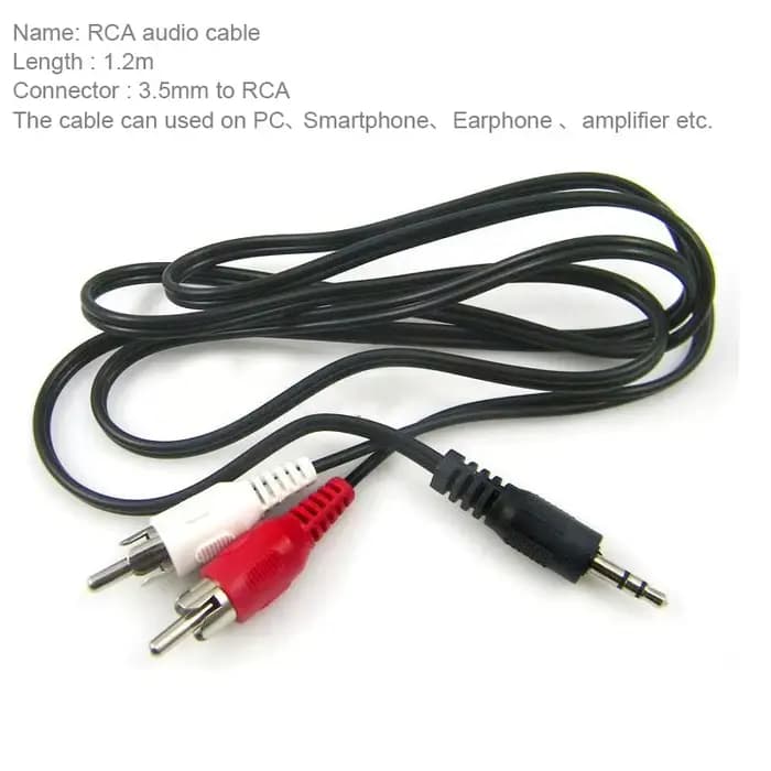Câble audio CIRMECH 3, 5 mm vers 2 RCA