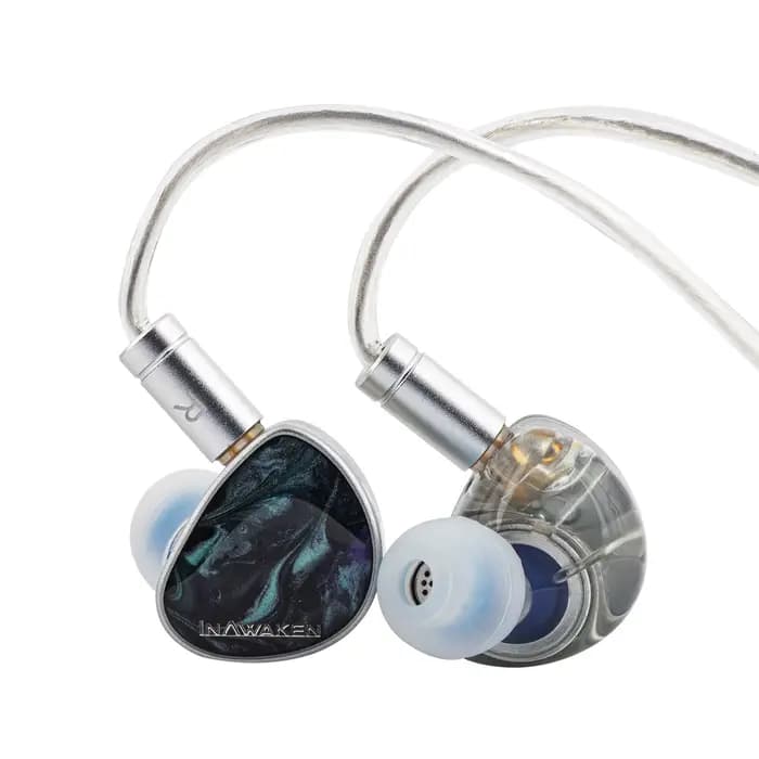 INAWAKEN DAWN Ms IEM casque pilote dynamique à diaphragme violet-or avec câble blindé OFC pour music