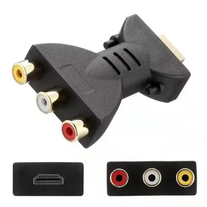 Adaptateur Composite pour boîtier TV HD HD 1080P RCA AV vers HDMI, convertisseur AV2HDMI, câble Audi