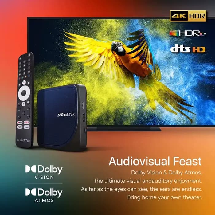 G2 4K Android TV 12 Stream Box avec Netflix
