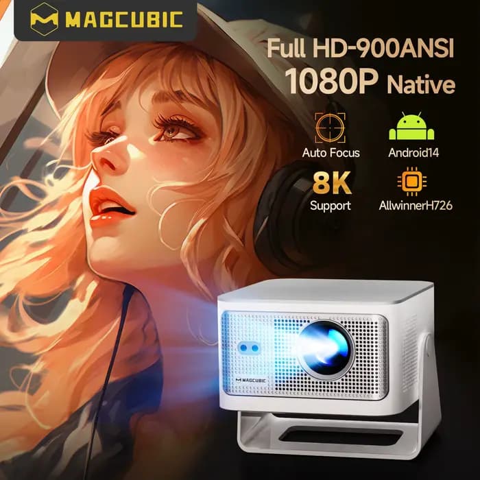 Magcubic – projecteur Android14 4K à mise au point automatique