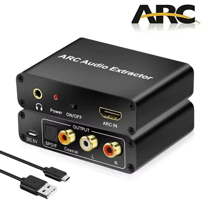 Adaptateur Audio HDMI ARC 192KHz, extracteur, convertisseur Audio numérique-analogique, DAC SPDIF, s